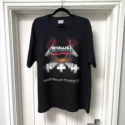 Buy Metallica Hanes Heavyweight Men's Master Of Puppets Tour T Shirt Black Size XL • 39.99£