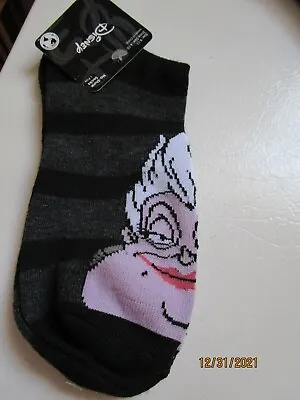 Buy New Disney Ursula ( Little Mermaid ) No Show Socks Size 9 11 One Pair NWT  • 2.91£