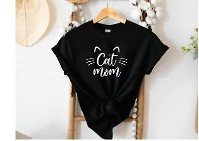 Buy Cat Mom Shirt, Gift To MomPet Lover Shirt, Cat Shirt Cat Mama T-Shirt Cat Lover! • 8.49£