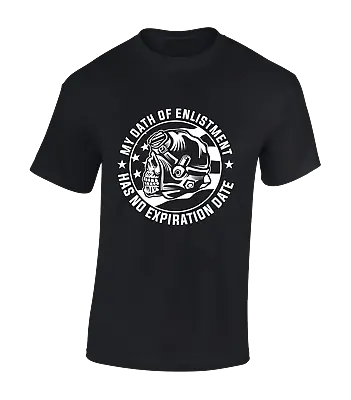 Buy My Oath Of Enlistment Mens T Shirt Soldier War Army Design Cool Veteran Top • 8.99£