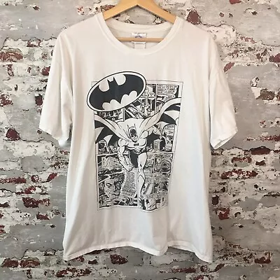 Buy DC Comics Originals Batman T Shirt White Black XL Mens Comic Strip • 9.99£