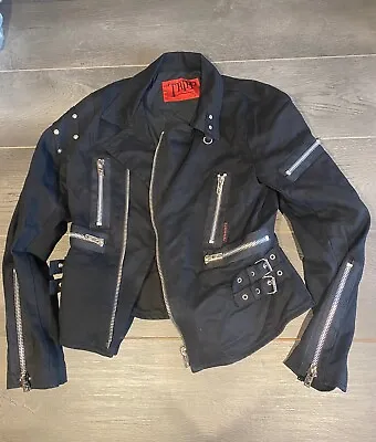 Buy Tripp NYC Jacket Adult Size Small Black Biker Punk Goth Rock Daang Goodman • 79.99£