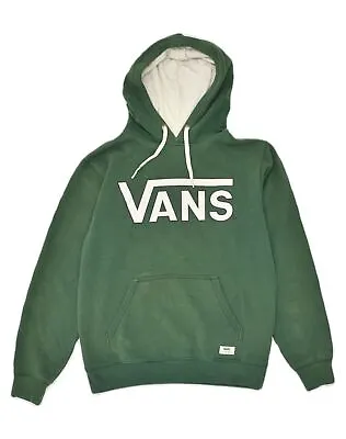 Buy VANS Mens Graphic Hoodie Jumper Small Green Cotton UU04 • 19.19£