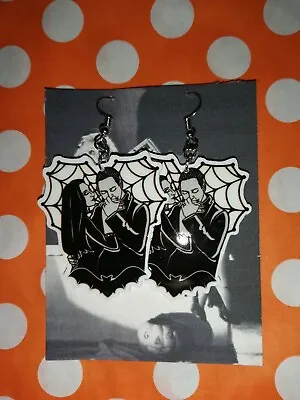 Buy Morticia And Gomez Addams Inspired Earrings Goth Alternative Fashion Jewellery  • 4£