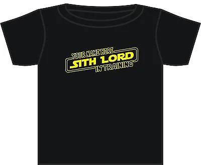 Buy Personalised Star Wars T-shirt Sith Lord Darth Vader Kylo Ren Tshirt 0-6 Yrs • 10.99£