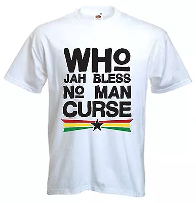 Buy WHO JAH BLESS T-SHIRT - Reggae Rastafarian Bob Marley Rasta - Colour Choice • 12.95£