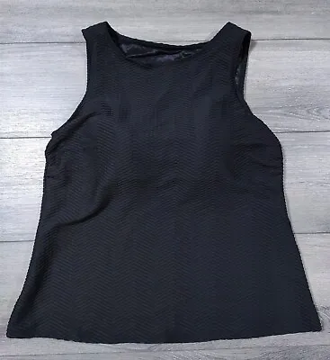 Buy Swim Top Womens Plus Size 16W Black Unique Pattern Swim Shirt Swimwear Beach • 18£