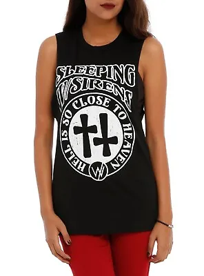 Buy Sleeping With Sirens Juniors Hell Is So Close Muscle Tank Top Shirt New XS, S, M • 9.63£