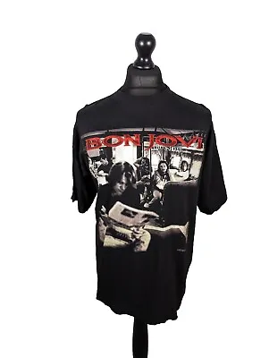 Buy Bon Jovi Crossroad Vintage Tshirt 1995 Mens XL See Details Black Band Tee • 30£