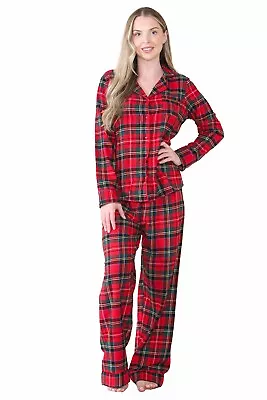 Buy Womens Ladies Ex Store Pyjamas PJ Top Bottoms Set Loungewear Cotton Size 4-22 • 14.99£