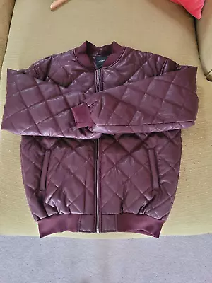 Buy NASTY GAL Oversize Faux Leather Quilted Bomber Jacket, BNWT • 30£