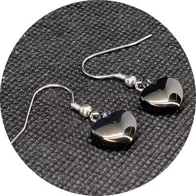 Buy NEW! TMJ40 Black Heart Memorial Ashes Jewellery Earrings • 16.99£