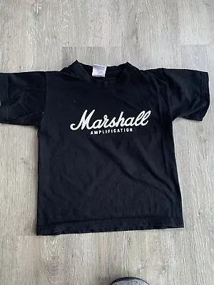 Buy Kids Marshall Amplification Marshall’s Rock N Roll Festival T-shirt Tee Age 3-4 • 3.99£