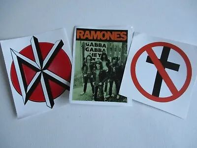 Buy USA PUNK VINYL STICKER JOB LOT Ramones Bad Religion Dead Kennedys • 3.99£