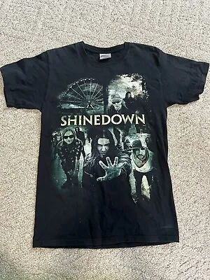 Buy SHINEDOWN Concert Tshirt Tee HANES Heavyweight Womans Sz Small Rock Band T 2010 • 9.06£