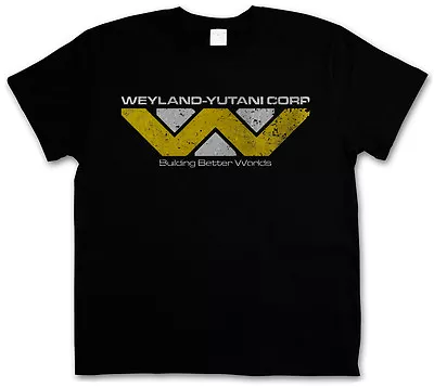 Buy WEYLAND YUTANI CORP T-SHIRT - Prometheus USCSS Nostromo Alien Logo Corperation • 18.14£