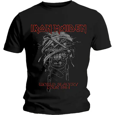 Buy Iron Maiden Powerslave Eddie World Slavery 1984 Tour Shirt S-XXL Official  • 21.90£