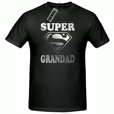 Buy Silver Super Grandad T Shirt, Men's Funny Novelty T Shirt, Grandad T Shirt • 9.50£