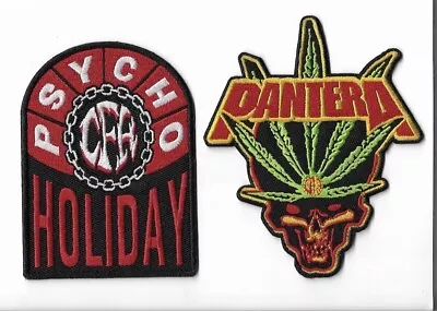 Buy Lot Of 2 PANTERA  Woven IRON-ON PATCHES 100% Official Licensed Merch • 6.99£