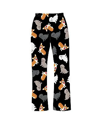 Buy Cute Dog Puppies Pattern Pyjama Pants  Bottom Pets Lover Sleepwear Alternative • 18.99£