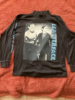 Buy Vintage Leatherface Rock Band Tour T Shirt • 85£
