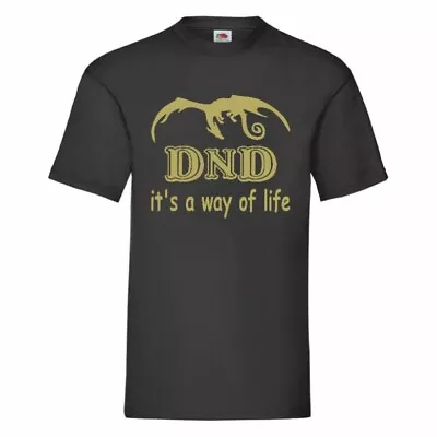 Buy D & D It's A Way Of Life Dungeon And Dragons T Shirt Small-3XL • 10.99£