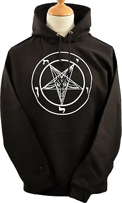 Buy Unisex Baphomet Hoodie Hoody Pentagram Satanic Occult Church Of Satan Gothic • 34.50£