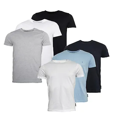 Buy 3 Pack Mens French Connection Casual Short Sleeve T-Shirts Sizes From S To XXL • 37.52£