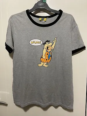 Buy Vintage 2000’s Hanna Barbera The Flintstone T-shirt Size Large • 18.59£