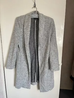 Buy Ladies Next Grey Unlined Wool Style Jacket Size 14 • 3£