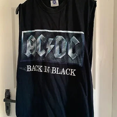 Buy Vintage ,AC/DC T-shirt Back In Black ,Size Small  • 8.99£