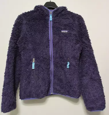 Buy Patagonia Retro X Cardgian Hooded Womens Small Purple Jacket Hoodie Deep Pile • 59.95£
