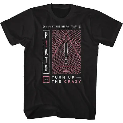 Buy Panic At The Disco Turn Up The Crazy P!ATD Men's T Shirt Pop Rock Music Merch • 40.37£