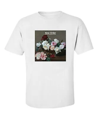 Buy  New Order T Shirt - Power, Corruption & Lies Synth Pop New Wave Tshirt Tee Top • 12.49£