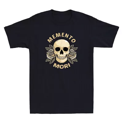 Buy Memento Mori Stoic Mortality Stoicism Philosophy Funny Quote Cool Men's T-Shirt • 14.99£