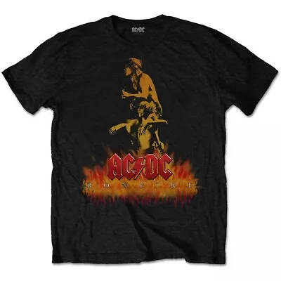 Buy Official AC/DC Bonfire Unisex T-shirt, Rock Band, Angus Young, Bon Scott • 20£