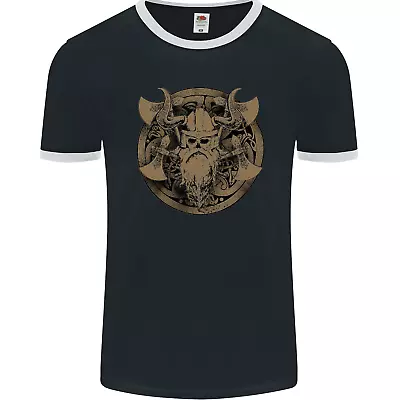 Buy Viking Warrior Gym MMA Valhalla Odin Norse Mens Ringer T-Shirt FotL • 11.99£