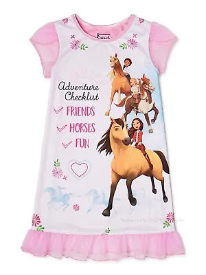 Buy Spirit Riding Free Pajamas Nightgown Girl Size      Horse Equestrian Unicorn NWT • 19.58£