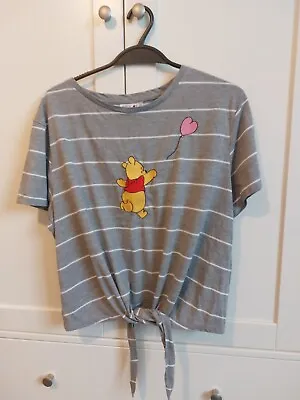 Buy Disney Tee Shirt Size 18-20 Winnie The Pooh Midriff Tie • 3.50£
