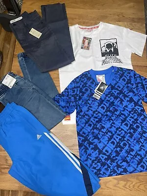 Buy 5 X New Boys Clothes Bundle 11-12 Years T-shirts Shorts Jeans Pant Adidas Marvel • 18£