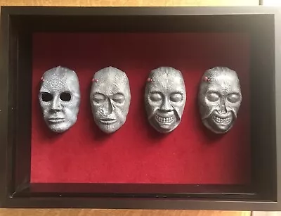 Buy Resident Evil 1 Death Masks! Mounted In A Glass A4 Shadow Box! RARE • 200£
