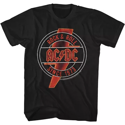Buy ACDC Neon Lights Rock & Roll Since 1973 Men's T Shirt Metal Tour Concert Merch • 40.39£