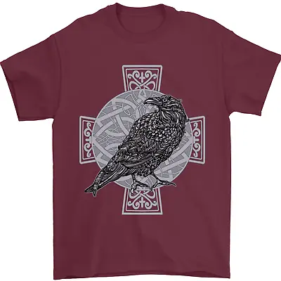 Buy Odin Celtic Raven Viking Tattoo Cross Runic Mens T-Shirt 100% Cotton • 10.48£
