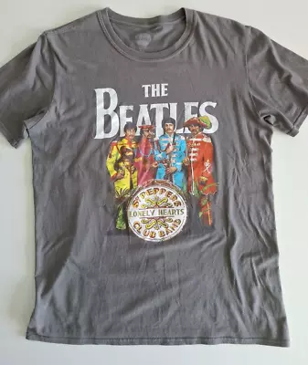Buy The Beatles T-shirt Sgt Peppers Lonely Hearts Club Official Logo Size M Apple • 8.99£