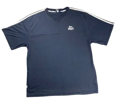 Buy Lonsdale London Men's 3XL Navy T-Shirt V-Neck Short Sleeve • 5.99£