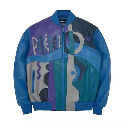 Buy Pelle Pelle Picasso Plush Stylish Genuine Cowhide Men's Varsity Leather Jacket • 149£
