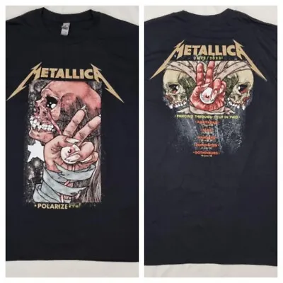 Buy Metallica T Shirt Official 2023 Rare Polarize Europe M72 Merch Backprint LARGE  • 44.99£