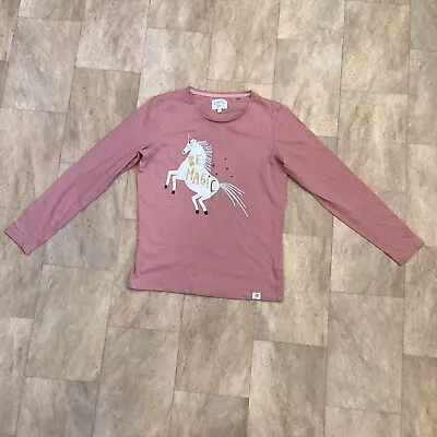 Buy Women’s Next Long Sleeve Dusky Pink Unicorn Print Pyjama Lounge Top Size Small • 4.50£