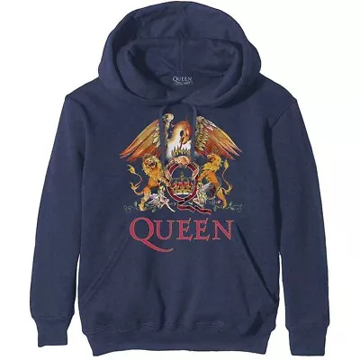 Buy QUEEN UNISEX PULLOVER HOODIE: CLASSIC CREST (2XL Only) • 29.99£