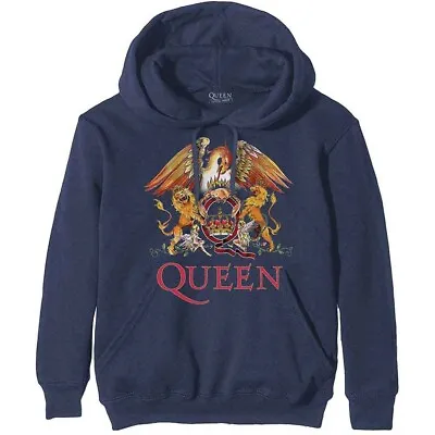 Buy QUEEN UNISEX PULLOVER HOODIE: CLASSIC CREST (3XL Only) • 29.99£